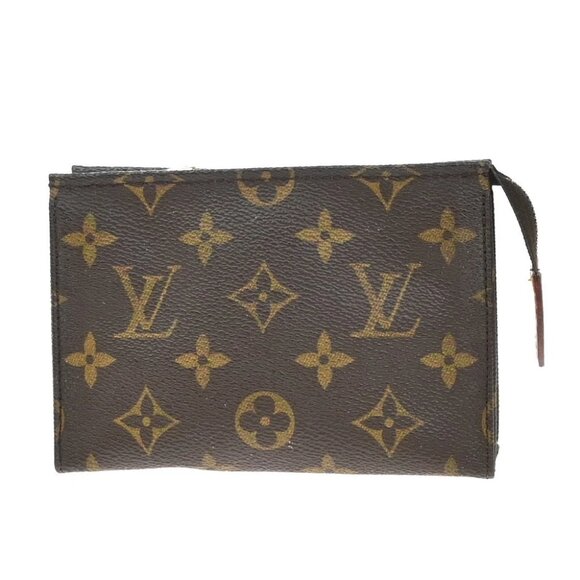 LOUIS VUITTON Poche Toilette 15 Clutch Pouch Bag Monogram Leather M47546 68KB329 - Picture 1 of 13